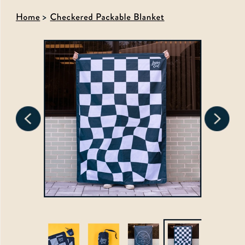 Lesser Evil Beach Outdoor Blanket